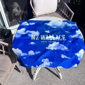 MZ Wallace Blue and White Cloud Scarf